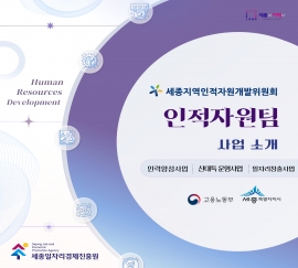 '인적자원팀' 사업 소개 (세종지역인적자원개발위원회)